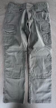 Noble Outfitters Mens Flex Canvas Work Cargo Pants 38x34 Tan Tactical Distressed